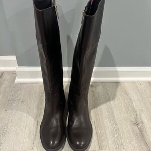 Tommy Hilfiger Dark Brown Over the Knee Boots
